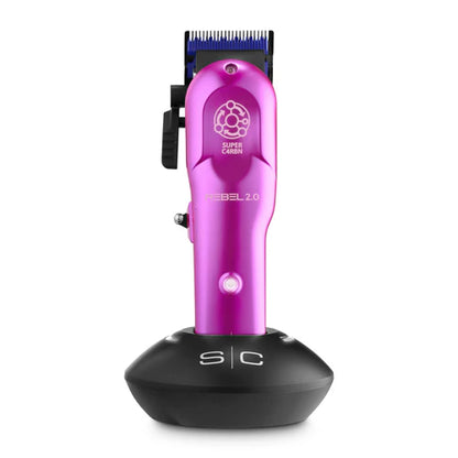 StyleCraft Rebel 2.0 Cordless Clipper – Super C4RBN Motor, DLC Echo Blade (SC601M)