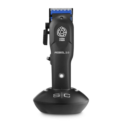 StyleCraft Rebel 2.0 Cordless Clipper – Super C4RBN Motor, DLC Echo Blade (SC601M)