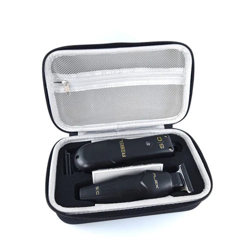 StyleCraft Rebel Clipper & Flex Trimmer Pro Set + Travel Case – Professional Barber Kit-SC-SC326B