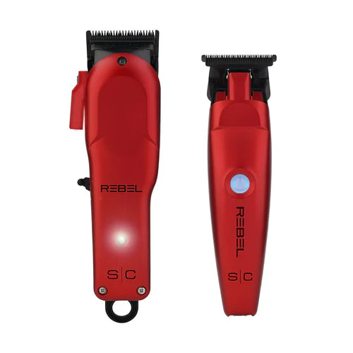 StyleCraft Rebel Red Super-Torque Clipper & Trimmer Combo – SC20