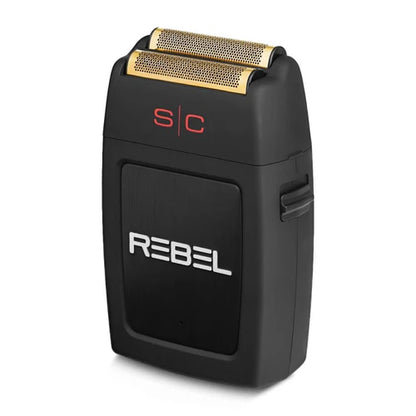 StyleCraft Rebel™ Super Torque Foil Shaver – 11,000 RPM Motor, Gold Titanium Foil, Cord/Cordless, Hypoallergenic, Lightweight (SC802B)