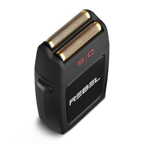 StyleCraft Rebel™ Super Torque Foil Shaver – 11,000 RPM Motor, Gold Titanium Foil, Cord/Cordless, Hypoallergenic, Lightweight (SC802B)