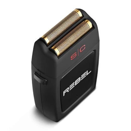 StyleCraft Rebel™ Super Torque Foil Shaver – 11,000 RPM Motor, Gold Titanium Foil, Cord/Cordless, Hypoallergenic, Lightweight (SC802B)