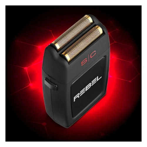 StyleCraft Rebel™ Super Torque Foil Shaver – 11,000 RPM Motor, Gold Titanium Foil, Cord/Cordless, Hypoallergenic, Lightweight (SC802B)