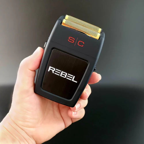 StyleCraft Rebel™ Super Torque Foil Shaver – 11,000 RPM Motor, Gold Titanium Foil, Cord/Cordless, Hypoallergenic, Lightweight (SC802B)