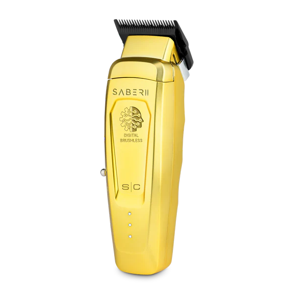 StyleCraft Saber 2.0™ Cordless Modular Clipper – High-Torque Digital Brushless (Gold/Black)- Gold (SC617M)- Black (SC617B)