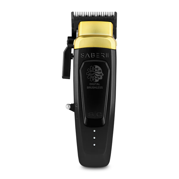 StyleCraft Saber 2.0™ Cordless Modular Clipper – High-Torque Digital Brushless (Gold/Black)- Gold (SC617M)- Black (SC617B)