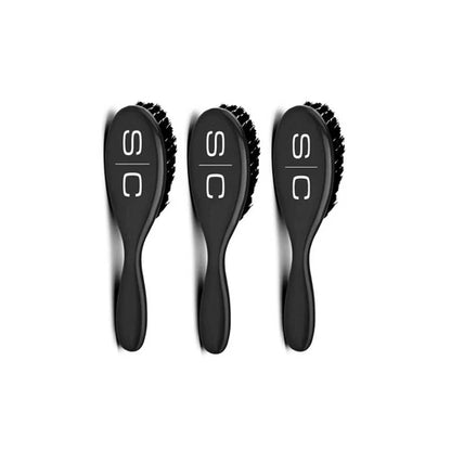 StyleCraft The Fresh Cut Fade Barber Brush 3-Pack – Ultra-Soft Nylon, Pro Blending Set