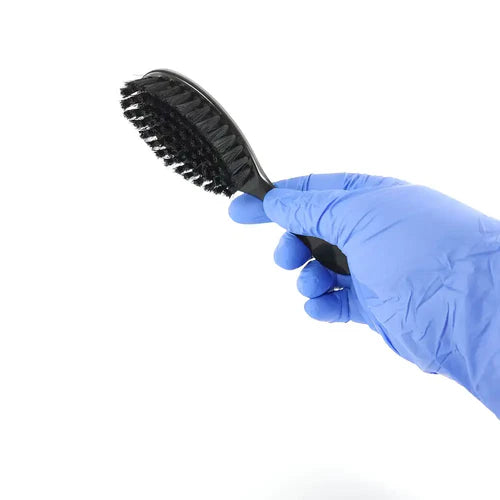 StyleCraft The Fresh Cut Fade & Cleaning Brush – Ultra-Soft Nylon, Oval Design, Pro Barber Tool (SC318B)