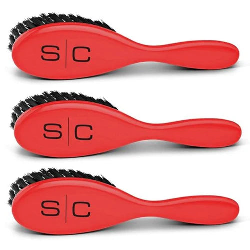 StyleCraft The Fresh Cut Fade Barber Brush 3-Pack – Ultra-Soft Nylon, Pro Blending Set