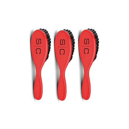 StyleCraft The Fresh Cut Fade Barber Brush 3-Pack – Ultra-Soft Nylon, Pro Blending Set
