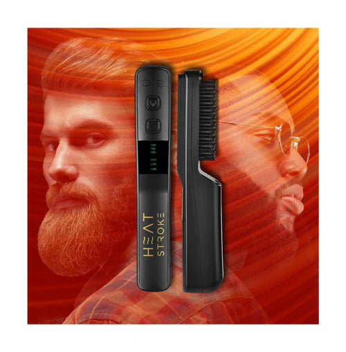 StyleCraft Heat Stroke Cordless Beard & Styling Hot Brush — 3 Temps, 60-Min Runtime, 4500mAh Power Bank