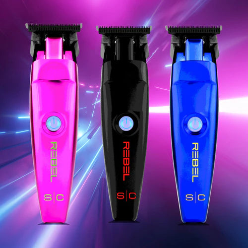 StyleCraft™ Rebel Professional Super-Torque Modular Cordless Trimmer (SC409M) – X-Pro Wide Blade, 3 Covers, 7,500 RPM Motor - ALL THINGS MEN