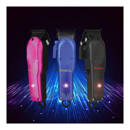 StyleCraft™ Rebel Super-Torque Modular Cordless Clipper – 7,200 RPM Fade & Bulk-Cutting Machine