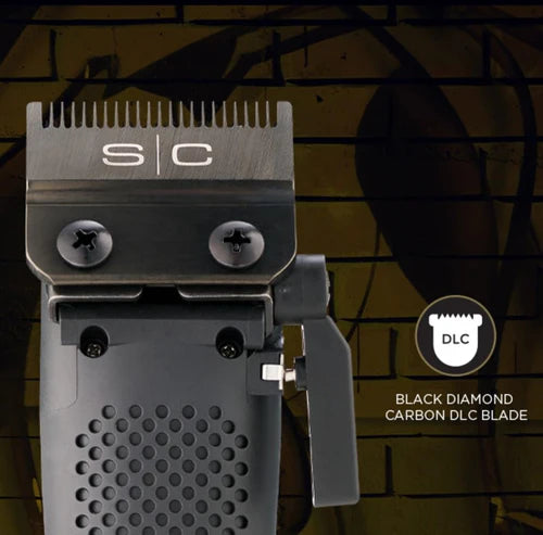 StyleCraft Rogue™ Magnetic Motor Clipper – 10,000 SPM Turbo Power | Black Diamond DLC Fade Blade, 120-Min Cordless Runtime