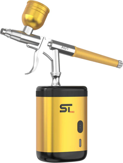 Supreme Trimmer™ Color Enhancement Airbrush Compressor Kit (AG1) – Professional Barber Hairline & Beard Enhancement Airbrush System
