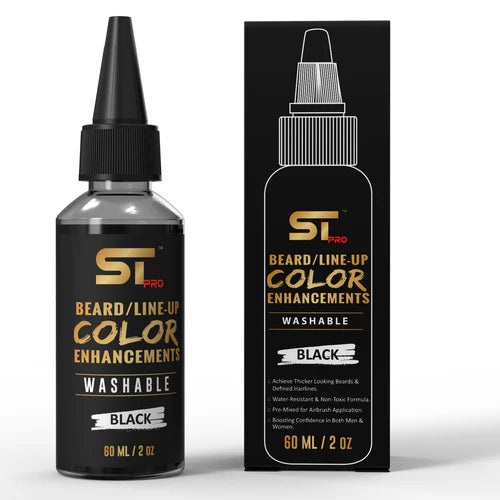 Supreme Trimmer™ Washable Hair & Beard Enhancement Color – Black | Barber Line-Up & Fade Enhancement Ink 150ml/50z
