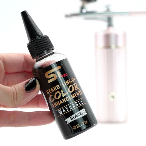 Supreme Trimmer™ Washable Hair & Beard Enhancement Color – Black | Barber Line-Up & Fade Enhancement Ink 150ml/50z