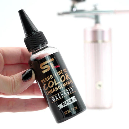 Supreme Trimmer™ Washable Hair & Beard Enhancement Color – Black | Barber Line-Up & Fade Enhancement Ink 150ml/50z