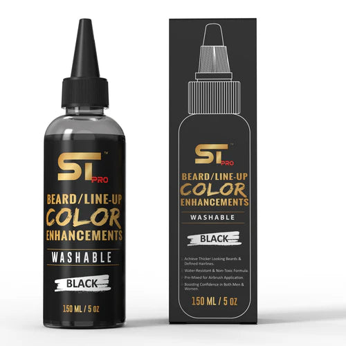 Supreme Trimmer™ Washable Hair & Beard Enhancement Color – Black | Barber Line-Up & Fade Enhancement Ink 150ml/50z