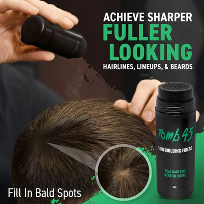 Tomb45 Hair Building Keratin Fibers – Beard & Hairline Enhancement (25g)