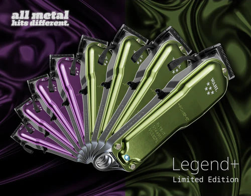 Wahl®5-star Legend+™ All-Metal Cord/Cordless Clipper — Wedge® + Crunch™ Blade, Titanium & DLC(3027401 / 3027402)