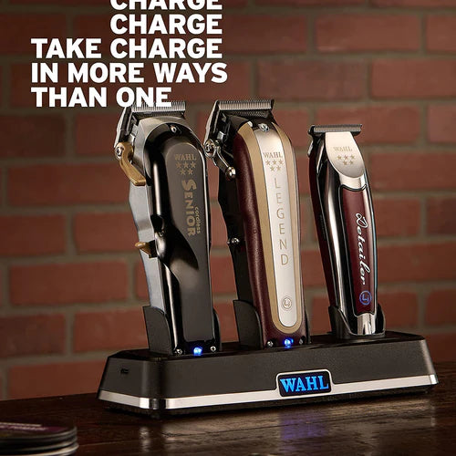 Wahl Professional Power Station – Triple 5V Charging Dock for Clippers, Trimmers & Shavers