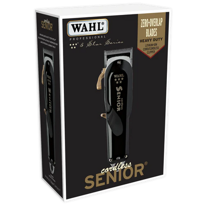 Wahl 5-Star Senior Cordless Clipper – Pro Fade Blade, Zero-Gap, Lithium Power (8504-400)
