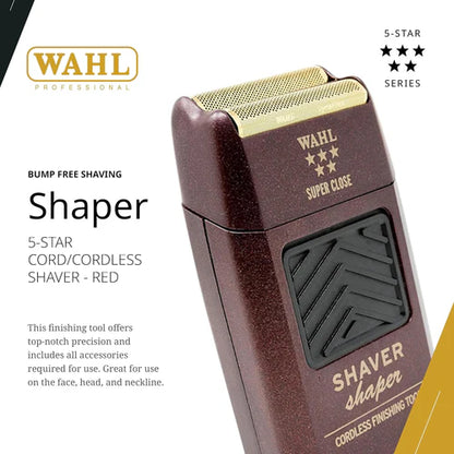 Wahl Professional 5 Star Series Super Close Cordless Double Foil Shaver (8061-100) – Ultra-Smooth Fade Finisher & Bump-Free Shaving