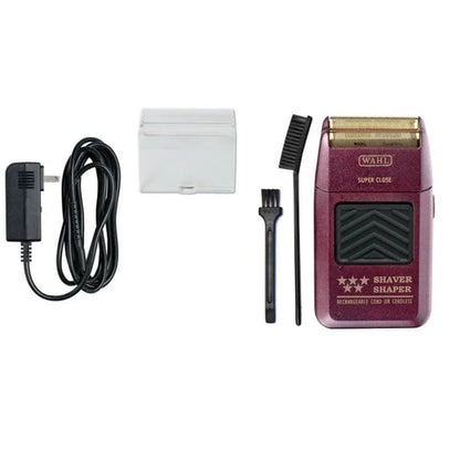 Wahl Professional 5 Star Series Super Close Cordless Double Foil Shaver (8061-100) – Ultra-Smooth Fade Finisher & Bump-Free Shaving