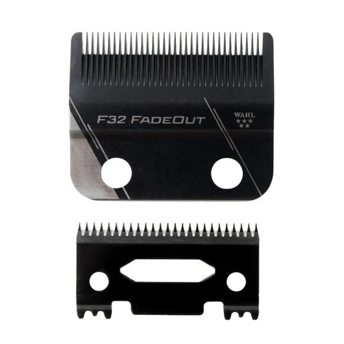 Wahl Professional F32 FadeOut Replacement Blade Set 3026840 | Black PVD/DLC Coated, 32-Tooth Fade Blade, Zero-Gap Adjustable
