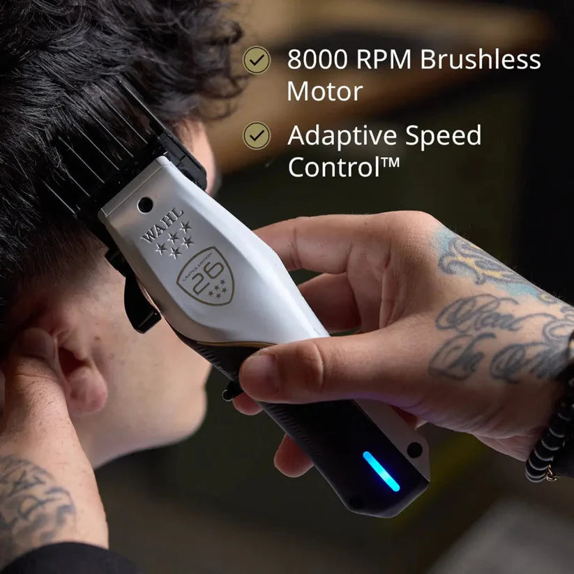 Wahl Vapor CE Cordless Fade Clipper with F32 Fadeout Blade – Professional Barber Clipper for Bald Fades, Blending, Tapers & Precision Cutting