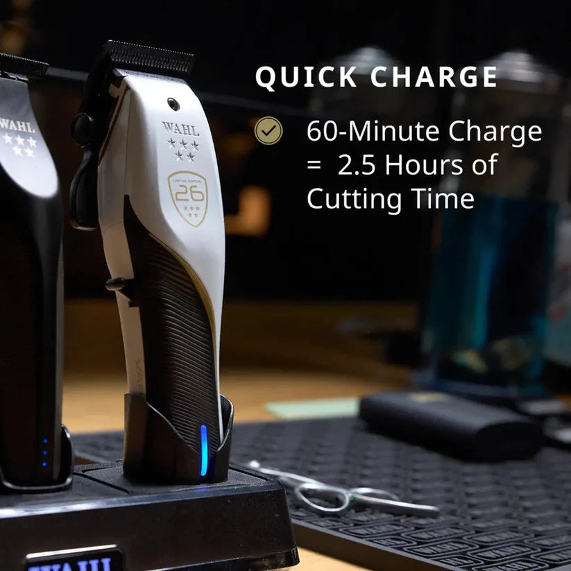 Wahl Vapor CE Cordless Fade Clipper with F32 Fadeout Blade – Professional Barber Clipper for Bald Fades, Blending, Tapers & Precision Cutting