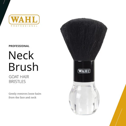 Wahl Professional Neck Brush – Soft Goat Bristles, Gentle Hair Removal for Barbers
