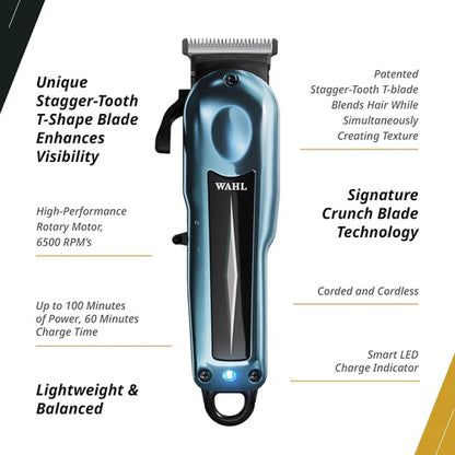 Wahl Super Taper X™ Cord/Cordless Clipper – 6,500 RPM Professional Rotary Clipper for Fades, Blending & Bulk Removal(3026468)