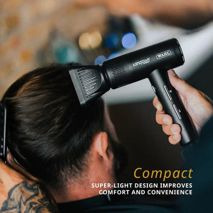 Wahl® Vanquish Compact Professional Hair Dryer — Lightweight Salon-Grade, 3-Heat/3-Speed, Auto-Clean