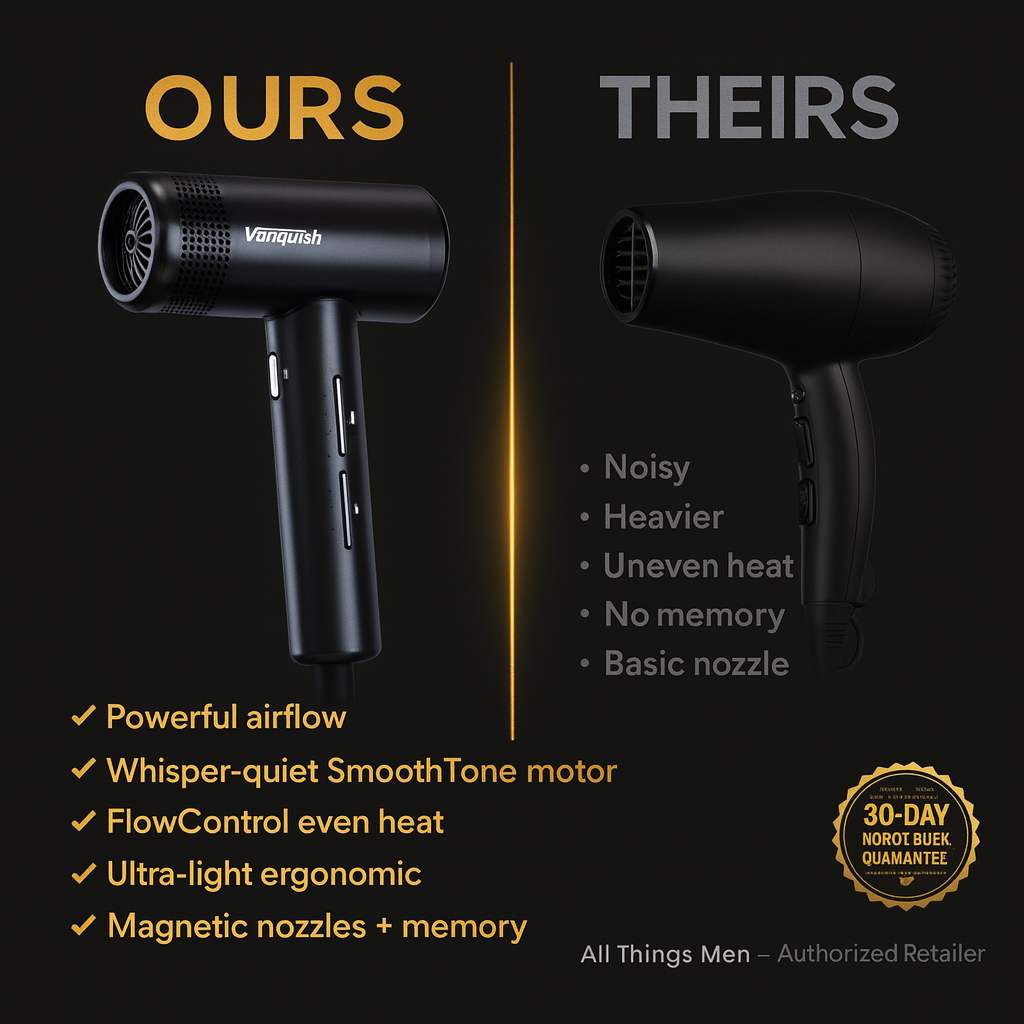 Wahl® Vanquish Compact Professional Hair Dryer — Lightweight Salon-Grade, 3-Heat/3-Speed, Auto-Clean