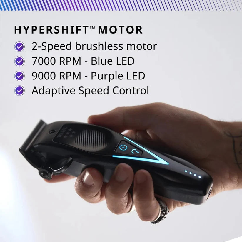 Wahl Professional Vapor Switch Cordless Clipper | Hyper Shift 2-Speed Professional Clipper