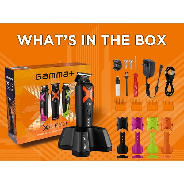 Gamma+ XCEED™ IN2 Vector Motor Cordless Trimmer – Black Diamond Blade, 180 Min Runtime, 11,500 RPM (GP418B)