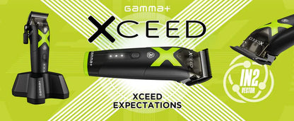 Gamma+ XCEED™ IN2 Vector Motor Cordless Clipper – 11,500 RPM Power, Custom FX Components, Pro Fade Machine
