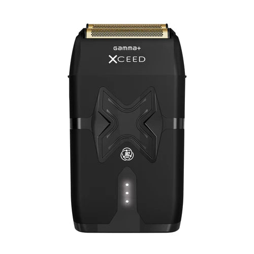 Gamma+ XCEED™ IN2 Vector Motor Cordless Double Foil Shaver – 11,500 RPM, Customizable Metal Body, 2 Hr Runtime (GP803B)