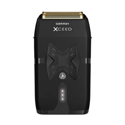 Gamma+ XCEED™ IN2 Vector Motor Cordless Double Foil Shaver – 11,500 RPM, Customizable Metal Body, 2 Hr Runtime (GP803B)