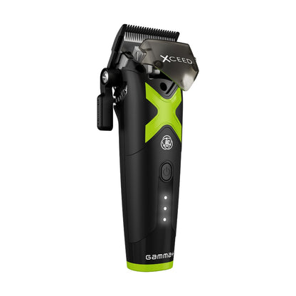 Gamma+ XCEED™ IN2 Vector Motor Cordless Clipper – 11,500 RPM Power, Custom FX Components, Pro Fade Machine