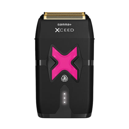 Gamma+ XCEED™ IN2 Vector Motor Cordless Double Foil Shaver – 11,500 RPM, Customizable Metal Body, 2 Hr Runtime (GP803B)