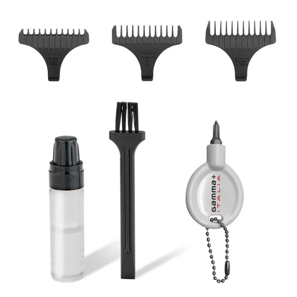 Gamma+ Absolute Hitter™ Modular Cordless Trimmer – Black Diamond DLC Blade, 240-Min Runtime, USB-C Charge (Matte Edition)