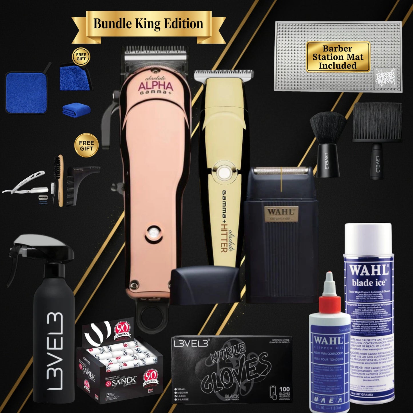 Gamma+ Absolute Final Edition - Complete Barber Starter Kit (Discontinued - Only 4 Available) | Bundle King