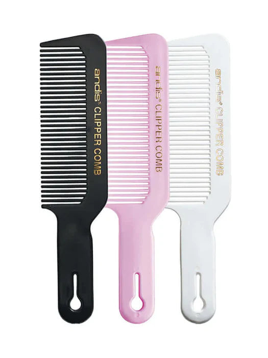 Andis Professional Clipper Comb – Black, White, or Pink | Premium Fade & Flattop Tool