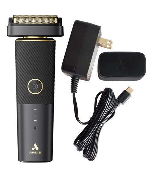 Andis reSURGE™ PFS-1 (17300) — Dual Gold Titanium Foil Cordless Shaver | 9,900 SPM, USB-CPivoting Head & USB-C Charging