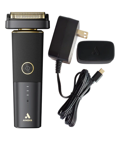 Andis reSURGE™ PFS-1 (17300) — Dual Gold Titanium Foil Cordless Shaver | 9,900 SPM, USB-CPivoting Head & USB-C Charging