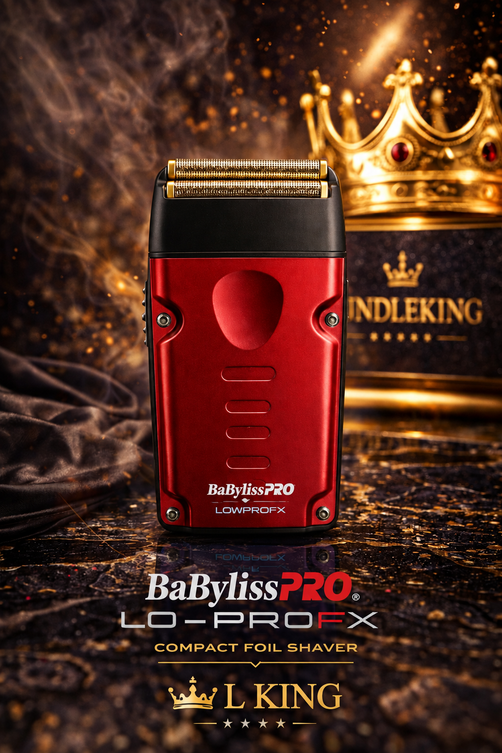 BaBylissPRO Compact Lo-ProFX metallic red foil shaver colorway preview